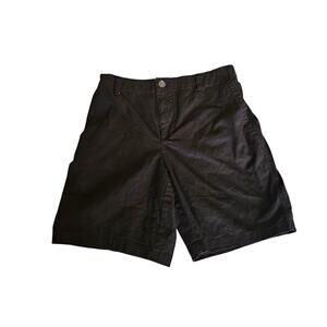 Old Navy Everyday Black Pull On Shorts Size Medium Elastic Waist Casual Cotton